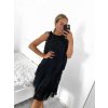 Šaty letní bez rukávu dámské (S/M/L ONE SIZE) ITALSKá MODA IMS23001/DU (Velikost M/L, Barva béžová)