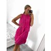 Šaty letní bez rukávu dámské (S/M/L ONE SIZE) ITALSKá MODA IMS23001/DU (Velikost M/L, Barva béžová)
