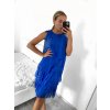 Šaty letní bez rukávu dámské (S/M/L ONE SIZE) ITALSKá MODA IMS23001/DU (Velikost M/L, Barva béžová)