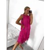 Šaty letní bez rukávu dámské (S/M/L ONE SIZE) ITALSKá MODA IMS23001/DU (Velikost M/L, Barva béžová)