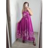 Šaty dlouhé elegantní bez rukávu dámské (S/M ONE SIZE) ITALSKá MODA IM323050/DU (Velikost S/M/L, Barva bílá)