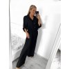 Souprava kalhoty dlouhé a košile dlouhý rukáv dámská nadrozměr (L/XL/2XL ONE SIZE) POLSKÁ MÓDA IMWT23BELLA/DU (Velikost L/XL, Barva béžová)