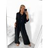 Souprava kalhoty dlouhé a košile dlouhý rukáv dámská nadrozměr (L/XL/2XL ONE SIZE) POLSKÁ MÓDA IMWT23BELLA/DU