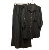 Souprava kalhoty dlouhé a košile dlouhý rukáv dámská nadrozměr (L/XL/2XL ONE SIZE) POLSKÁ MÓDA IMWT23BELLA/DU