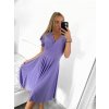 Šaty elegantní krátký rukáv dámské (S/M ONE SIZE) ITALSKá MóDA IM923010/DU (Velikost S/M/L, Barva béžová)