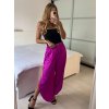 Kalhoty saténové harémky letní dlouhé dámské (S/M ONE SIZE) ITALSKÁ MÓDA IMM239535UN/DU (Velikost S/M/L, Barva béžová)