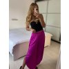 Kalhoty saténové harémky letní dlouhé dámské (S/M ONE SIZE) ITALSKÁ MÓDA IMM239535UN/DU (Velikost S/M/L, Barva béžová)
