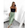 Kalhoty saténové harémky letní dlouhé dámské (S/M ONE SIZE) ITALSKÁ MÓDA IMM239535UN/DU (Velikost S/M/L, Barva béžová)
