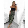 Kalhoty saténové harémky letní dlouhé dámské (S/M ONE SIZE) ITALSKÁ MÓDA IMM239535UN/DU (Velikost S/M/L, Barva béžová)