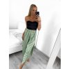 Kalhoty saténové harémky letní dlouhé dámské (S/M ONE SIZE) ITALSKÁ MÓDA IMM239535UN/DU (Velikost S/M/L, Barva béžová)