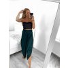 Kalhoty saténové harémky letní dlouhé dámské (S/M ONE SIZE) ITALSKÁ MÓDA IMM239535UN/DU (Velikost S/M/L, Barva béžová)