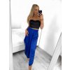 Kalhoty saténové harémky letní dlouhé dámské (S/M ONE SIZE) ITALSKÁ MÓDA IMM239535UN/DU (Velikost S/M/L, Barva béžová)