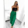 Kalhoty saténové harémky letní dlouhé dámské (S/M ONE SIZE) ITALSKÁ MÓDA IMM239535UN/DU (Velikost S/M/L, Barva béžová)