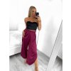 Kalhoty saténové harémky letní dlouhé dámské (S/M ONE SIZE) ITALSKÁ MÓDA IMM239535UN/DU (Velikost S/M/L, Barva béžová)