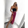 Kalhoty saténové harémky letní dlouhé dámské (S/M ONE SIZE) ITALSKÁ MÓDA IMM239535UN/DU (Velikost S/M/L, Barva béžová)