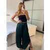 Kalhoty saténové harémky letní dlouhé dámské (S/M ONE SIZE) ITALSKÁ MÓDA IMM239535UN/DU (Velikost S/M/L, Barva béžová)