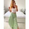 Kalhoty saténové harémky letní dlouhé dámské (S/M ONE SIZE) ITALSKÁ MÓDA IMM239535UN/DU (Velikost S/M/L, Barva béžová)