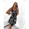 Šaty letní na ramínka dámské (S/M ONE SIZE) ITALSKÁ MÓDA IMWY23300/DU (Velikost S/M/L, Barva bílá)