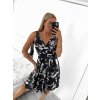 Šaty letní na ramínka dámské (S/M ONE SIZE) ITALSKÁ MÓDA IMWY23300/DU (Velikost S/M/L, Barva bílá)