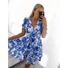 Šaty letní krátký rukáv dámské (S/M ONE SIZE) ITALSKÁ MÓDA IMPBB23B23689/DU (Velikost S/M/L, Barva bílá)