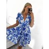 Šaty letní krátký rukáv dámské (S/M ONE SIZE) ITALSKÁ MÓDA IMPBB23B23689/DU (Velikost S/M/L, Barva bílá)