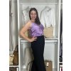 Tílko letní saténové s krajkou dámské (S/M ONE SIZE) ITALSKÁ MÓDA IMM23HG3352/DR (Velikost S/M/L, Barva fialová)