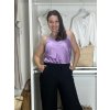 Tílko letní saténové s krajkou dámské (S/M ONE SIZE) ITALSKÁ MÓDA IMM23HG3352/DR (Velikost S/M/L, Barva fialová)