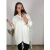 Tunika teplá dlouhý rukáv dámská nadrozměr (3XL-6XL) EBELIEVE MA121S-2027/DU