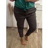 Kalhoty dlouhé strečové dámské nadrozměr (XL/2XL/3XL ONE SIZE) ITALSKÁ MÓDA IMWQ23034/DUR