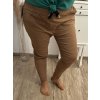 Kalhoty dlouhé strečové dámské nadrozměr (XL/2XL/3XL ONE SIZE) ITALSKÁ MÓDA IMWQ23034/DUR