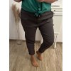 Kalhoty dlouhé strečové dámské nadrozměr (XL/2XL/3XL ONE SIZE) ITALSKÁ MÓDA IMWQ23034/DUR