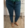 Kalhoty dlouhé strečové dámské nadrozměr (XL/2XL/3XL ONE SIZE) ITALSKÁ MÓDA IMWQ23034/DUR