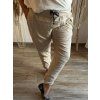 Kalhoty dlouhé strečové dámské nadrozměr (XL/2XL/3XL ONE SIZE) ITALSKÁ MÓDA IMWQ23034/DUR
