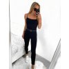 Overal dlouhý na ramínka dámský (S/M ONE SIZE) ITALSKÁ MÓDA IMPGM2311414/DU (Velikost S/M/L, Barva Černá)