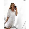 Šaty letní krajkové krátký rukáv dámské (L/XL ONE SIZE) ITALSKÁ MÓDA IMBM23055/DR