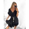 Šaty letní krátký rukáv dámské (S/M/L ONE SIZE) ITALSKÁ MÓDA IM323BELT/DU (Velikost M/L, Barva béžová)