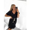 Šaty letní krátký rukáv dámské (S/M/L ONE SIZE) ITALSKÁ MÓDA IM323BELT/DU (Velikost M/L, Barva béžová)
