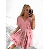 Šaty letní krátký rukáv dámské (S/M/L ONE SIZE) ITALSKÁ MÓDA IM323BELT/DU (Velikost M/L, Barva béžová)