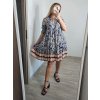 Šaty košilové oversize krátký rukáv dámské nadrozměr (XL/2XL ONE SIZE) ITALSKá MODA IM723005/DUR