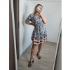Šaty košilové oversize krátký rukáv dámské nadrozměr (XL/2XL ONE SIZE) ITALSKá MODA IM723005/DUR