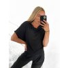 Tunika icecool krátký rukáv dámská (S/M ONE SIZE) ITALSKÁ MÓDA IMM23M4290A/DU (Velikost S/M/L, Barva Černá)