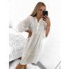 Šaty volnočasové košilové 3/4 rukáv dámské nadrozměr (L/XL/2XL ONE SIZE) ITALSKá MóDA IM423WOILA/DUR