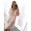Šaty letní nadměrné krajkové krátký rukáv dámské M/L ONE SIZE) ITALSKÁ MÓDA IMBM230501/DUR