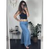 Kalhoty letní riflové dámské (S/M ONE SIZE) ITALSKá MóDA IM723100/DU