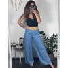 Kalhoty letní riflové dámské (S/M ONE SIZE) ITALSKá MóDA IM723100/DU