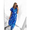 Šaty dlouhé letní krátký rukáv dámské (S/M ONE SIZE) ITALSKÁ MÓDA IMC23300/DU