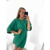 Šaty oversize krátký rukáv dámské (S/M ONE SIZE) ITALSKÁ MÓDA IMWY23090/DU (Velikost S/M/L, Barva béžová)