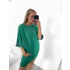 Šaty oversize krátký rukáv dámské (S/M ONE SIZE) ITALSKÁ MÓDA IMWY23090/DU (Velikost S/M/L, Barva béžová)