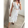 Šaty letní bez rukávů s páskem dámské (S/M ONE SIZE) ITALSKá MóDA IM823003/DU