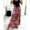 Sukně dlouhá saténová dámská (S/M ONE SIZE) ITALSKÁ MÓDA IMM23M22197-2/DU (Velikost S/M/L, Barva růžová fuchsiová)